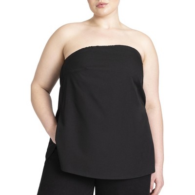 Eloquii Women's Plus Size Column Tube Top : Target