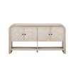 NicBex Farmhouse Console Table with Woven Wood Slats,Elegant Entryway Table with Cabinets & Shelves,Foyer Tables for Entryway,Hallway - 2 of 4