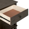 Sapphtopaz Night Stand with Drawer and Storage Space Farmhouse Side Table with Conical Solid Wood Legs, Nightstand for Bedroom, Living Room - 4 of 4