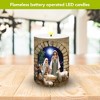 Briarwood Lane Christmas Flameless Candle 6x3 Away in a Manger Flameless Candle with Timer for Christmas - 3 of 4