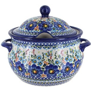 Blue Rose Polish Pottery 347 Vena Large Soup Tureen - 1 of 1