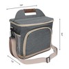 REGALWOVEN Oxford Leakproof Wipe Clean Adjustable Shoulder Strap Lunch Bags 11.8 x 7.9 x 9.4 Inches - 2 of 4