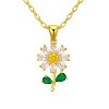 Daisy Flower Necklace and Earrings Set for Women - 2 of 4