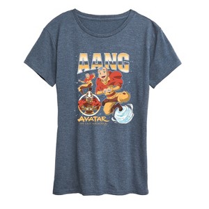 Women's - Avatar: The Last Airbender - Aang Collage Short Sleeve Graphic T-Shirt - 1 of 4