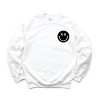 Simply Sage Market S.W.Smiley I'm A Cool Mom Smiley Face Front And Back Sweatshirt - XL - White - 2 of 4