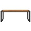 vidaXL Garden Table Natural wood and black - 3 of 4