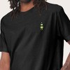 Dalix Robot (Glow in the Dark) Embroidered Relaxed Heavy Soft Cotton T Shirt Mens - 4 of 4