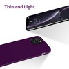 BONGEEK Compatible with iPhone 11 Pro Case, Ultra Slim Fit Liquid Silicone Anti-Scratch Shockproof Case with Microfiber Lining (Purple) - 4 of 4