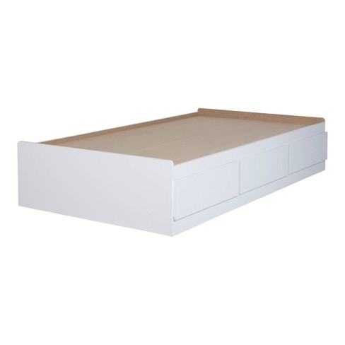 Twin Fusion Mates Bed With 3 Drawers, Litchi Twin Mates Bed With Storage