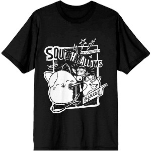 Squishmallows Rock Out Crew Neck Short Sleeve Men's Black T-shirt - 1 of 3