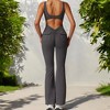 Anna-Kaci Active Women's Seamless Flared Bodysuit with Scoop Neck for Activewear - 3 of 4