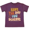 The Juniper Shop SmileyWorld Have The Day You Deserve Groovy Toddler Short Sleeve Tee - 3 of 4