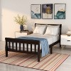 Streamdale Wood Platform Bed Twin Bed Frame Panel Bed Mattress Foundation Sleigh Bed Espresso - 2 of 4