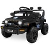 12V Ride on Truck Car with Parent Remote Control, 4-Wheel  Electric Vehicle Toy with Lights & Spring Suspension & Safety Belts,Ride on Car for Age 3+ - 2 of 4