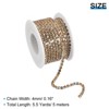 Unique Bargains DIY Bag Clothing Decoration Crystal Rhinestone Sew on Close Claw Chain Trim - 2 of 4