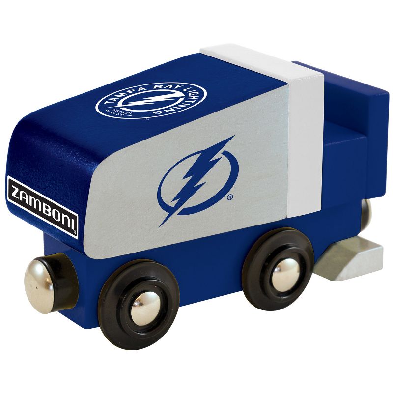 MasterPieces Officially Licensed NHL Tampa Bay Lightning Wooden Toy Train Engine For Kids, 2 of 7