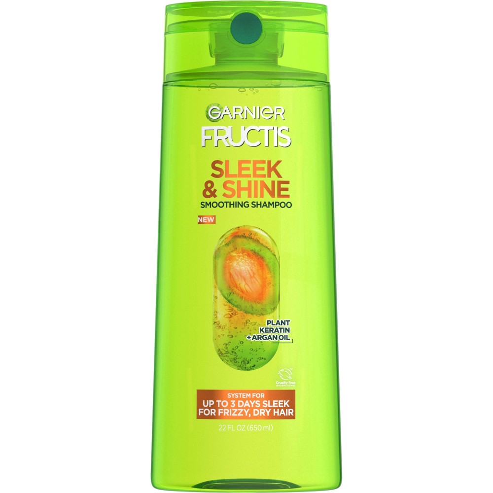 Photos - Hair Product Garnier Fructis Sleek & Shine Shampoo for Frizzy, Unmanageable Hair - 22 f 