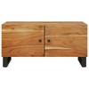 vidaXL Coffee Table Storage Sofa Side Table for Home Living Room Solid Wood - Brown - 3 of 4
