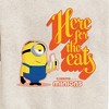 Boys' - Despicable Me Minions - Only Here For The Eats Graphic Long Sleeve Fleece Sweatshirt - 2 of 4
