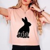 Simply Sage Market Women's Bunny With Flowers Short Sleeve Relaxed Fit Cropped Tee - 2 of 4
