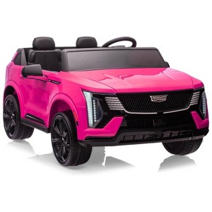 24V Licensed Cadillac Kids Ride On Car, 2-Seater Electric Vehicle w/ Remote, Music, LED, Shock Absorbers & Seatbelts - 1 of 4