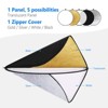 MaseiKar 43 Inch/110 Centimeter Light Reflector Diffuser 5 in 1 Collapsible Multi Disc with Bag-Translucent,Silver, Gold,White,and Black - 3 of 4