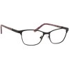 Ernest Hemingway H4822 Womens Rectangular Frame Eyeglasses in Black 52 mm - 2 of 4