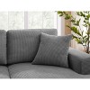 3-Piece Sectional Sofa with Deep Seats and Corduroy Upholstery - 3 of 4