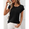 Women's Sleeveless Knit Sweater Top – Soft & Breathable Loose Fit Pullover - 4 of 4