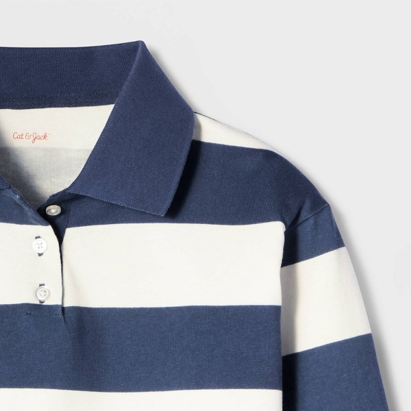 Camiseta de manga larga a rayas estilo rugby para niñas - Cat & Jack™ 3
