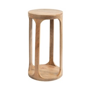 Kate and Laurel Dahl Wood Drink Table, 12x12x23, Natural - 1 of 4