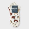 Women's Teddy Bear 10pk Low Cut Socks - Brown/Tan/Ivory 4-10 - 2 of 3