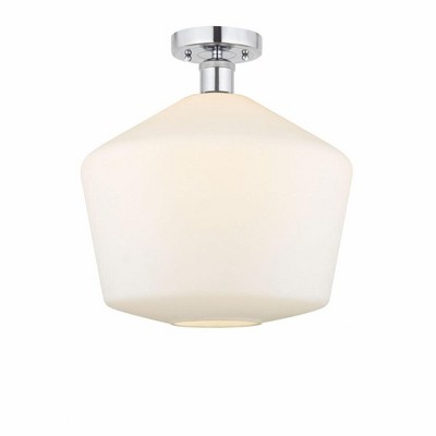 Cindyrella - 1 Light Semi-Flush Mount In Nautiical Style-13.75 Inches Tall and 12 Inches Wide