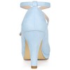 Allegra K Women's Platform Cross Strap Round Toe Stiletto Heels Pumps - 3 of 4