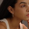 14K Gold Plated Butterfly Dangle Earrings for Women - Dainty, Trendy, CZ Drop Earrings - Simple Long Dangling Jewelry - 4 of 4