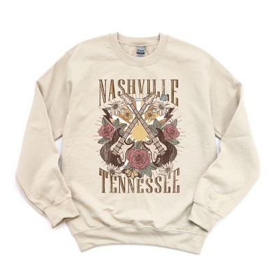Simply Sage Market Women's Graphic Sweatshirt Nashville Retro Flowers