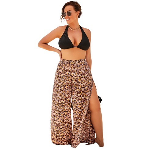 Swimsuits For All Women's Plus Size Mara Beach Pant With Side