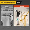 16 Ft Drywall Lift, 150LBS Capacity Rolling Drywall Rolling Lifter, Heavy Duty Sheetrock Hoist with Telescopic Arm for Home & Commercial Use - 3 of 4