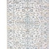 Modern Washable Area Rug for Living Room, Floral Print Floor Rug with Non Slip Backing, Low Pile Stain Resistant Indoor Carpet for Dorm - 3 of 4