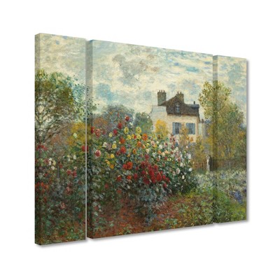Trademark Fine Art - Claude Monet 'Artist's Garden In Argenteuil'