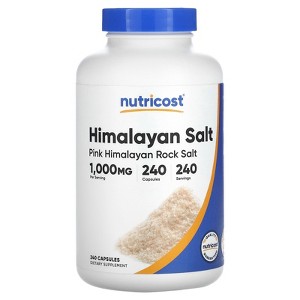 Nutricost Himalayan Salt , 1,000 mg , 240 Capsules - 1 of 2