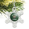 University of La Verne Leopards Logo Metal Snowflake Christmas Tree Holiday Ornament - 2 of 3