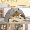 YEERSWAG Twin Bed Tent with Bear Pennants & Star Lights – Indoor Play Tent for Kids - 4 of 4