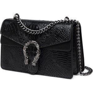 Crossbody Bags for Women - Snake Printed Clutch Purses Leather Chain Shoulder Bags Evening Handbags - 1 of 4