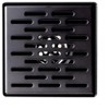 ALFI 5 Inches x 5 Inches Black Matte Square Stainless Steel Shower Drain with Groove Holes - 4 of 4