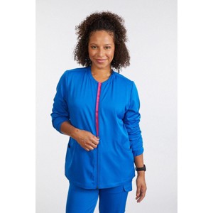 Moxie Scrubs Diana Women's Scrub Jacket – 4-Way Stretch, Full Zip, 4 Pockets, Lightweight Nursing Uniform Layer - 1 of 4