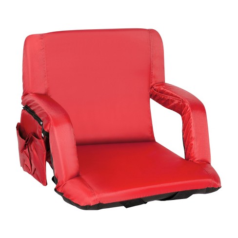 Reclining Stadium Seat with Armrests and Side Pockets – Alpcour