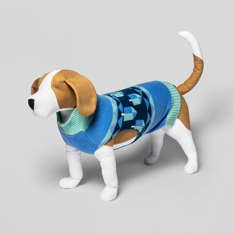 Hanukkah Dog Sweater - Blue - Wondershop™, 1 of 10