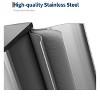 Double compartment kitchen trash can, rectangular trash can with removable inner bucket, suitable for restaurants and hotels - 4 of 4