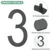 Unique Bargains 304 Stainless Steel Durable Waterproof House Numbers 1 Pc - 2 of 4